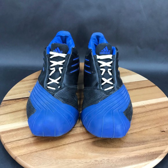 Adidas T-Mac 1 Retro WearTesters Black Blue Basketball Shoes Mens Size 12 - Picture 2 of 7